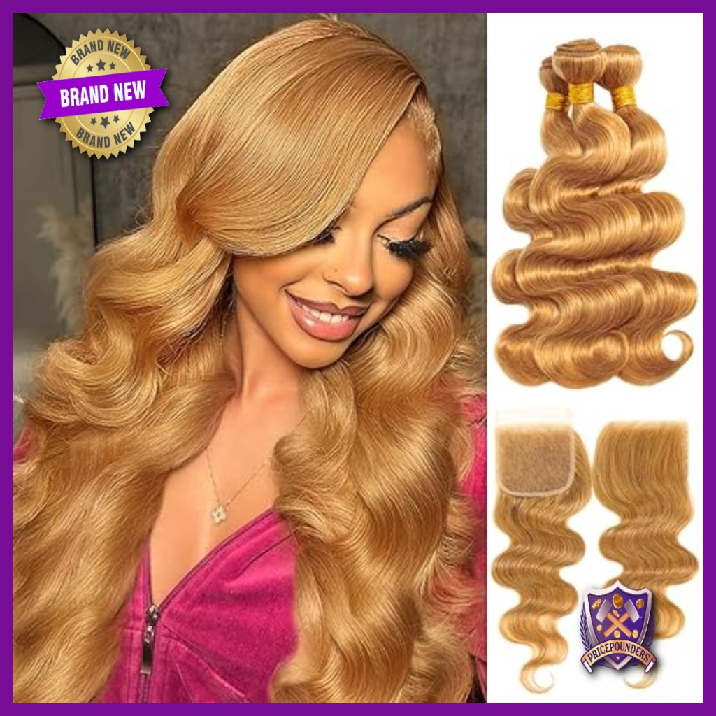 Human Hair Body Wave Weave Bundles With Closure 14-18 Inch